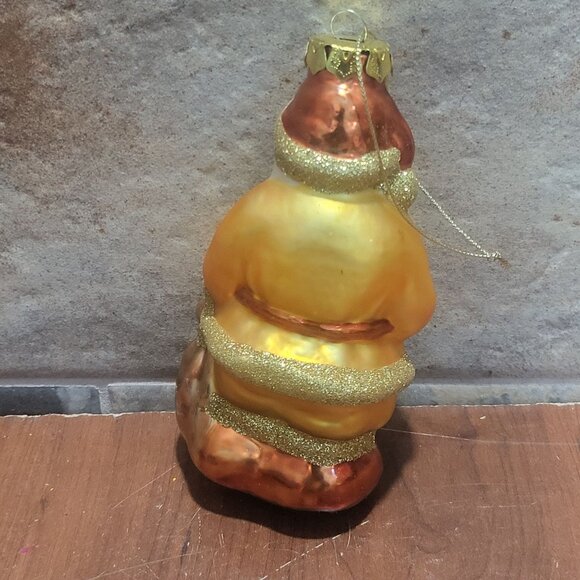 Vintage Blown Glass Saint Nicholas Santa Claus Holiday Ornament - Picture 3 of 9